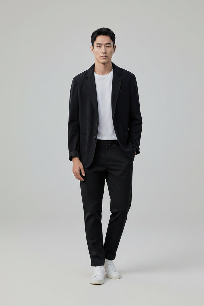 Blazer homme noir structuré MONARK - vue produit