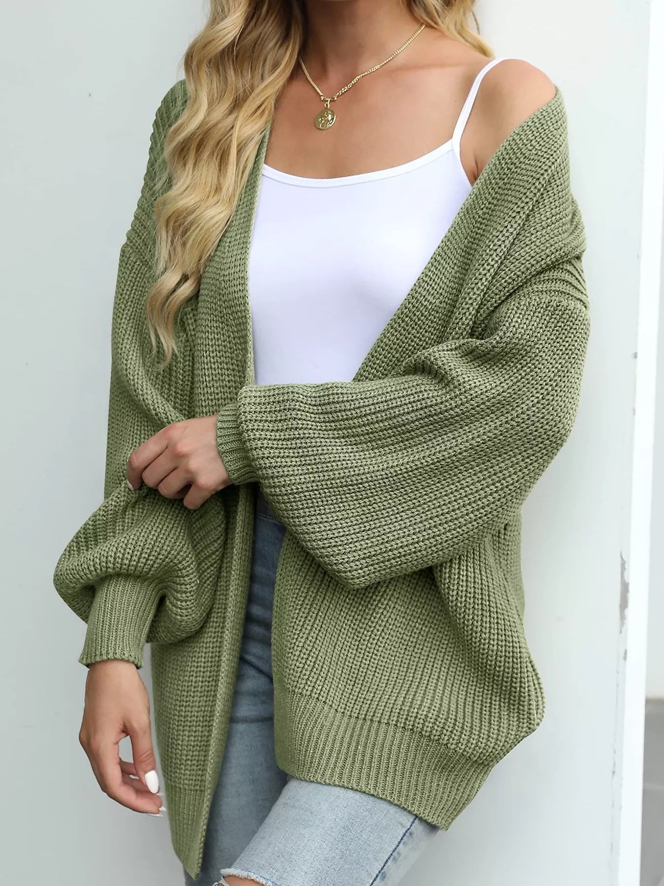 Cardigan femme maille chunky oversize MONARK - coloris marron