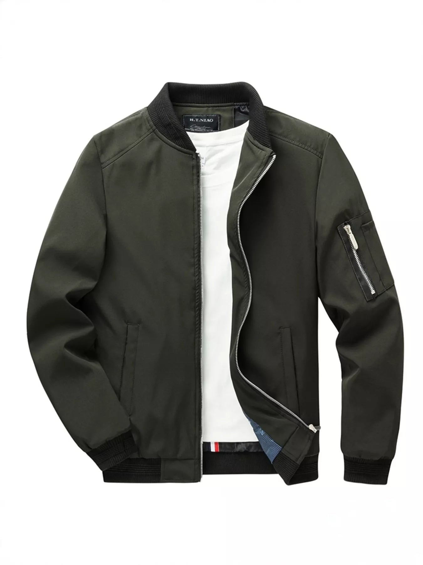 Bomber homme léger MONARK - détail zip