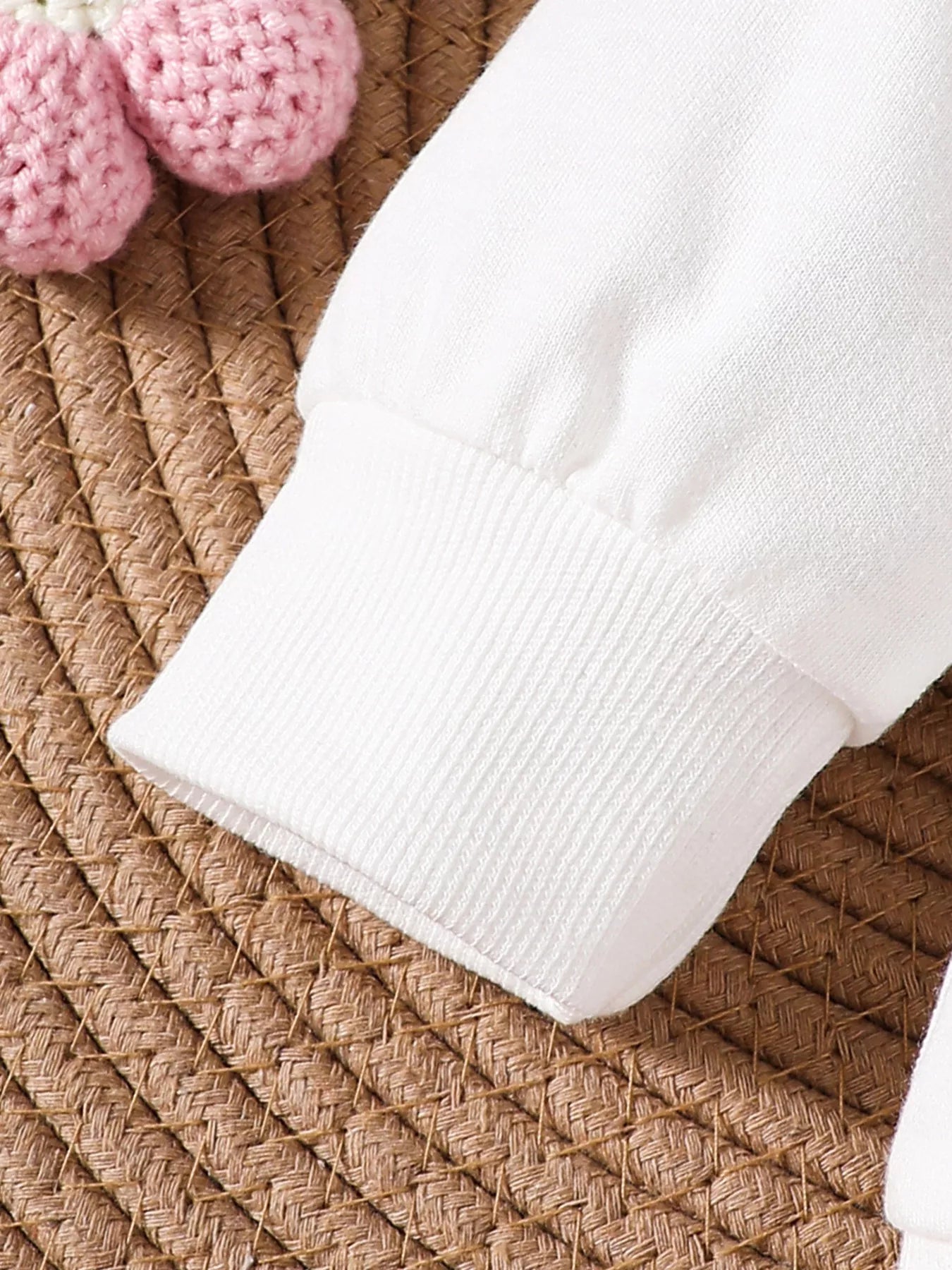 Ensemble enfant top nœud et pantalon MONARK - coloris blanc