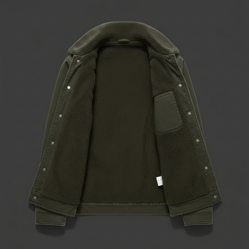 Doudoune homme doublure sherpa MONARK - portée face