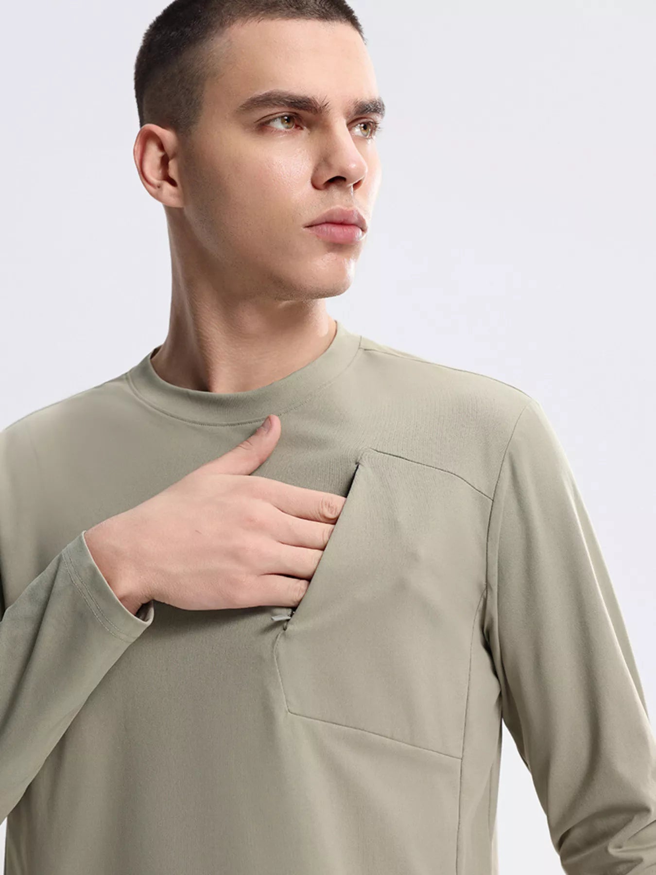 Sweat zippé homme manches longues MONARK - vue profil