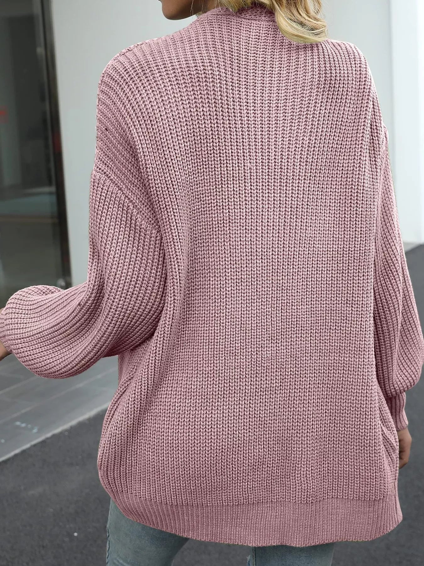 Cardigan femme maille chunky oversize MONARK - look complet